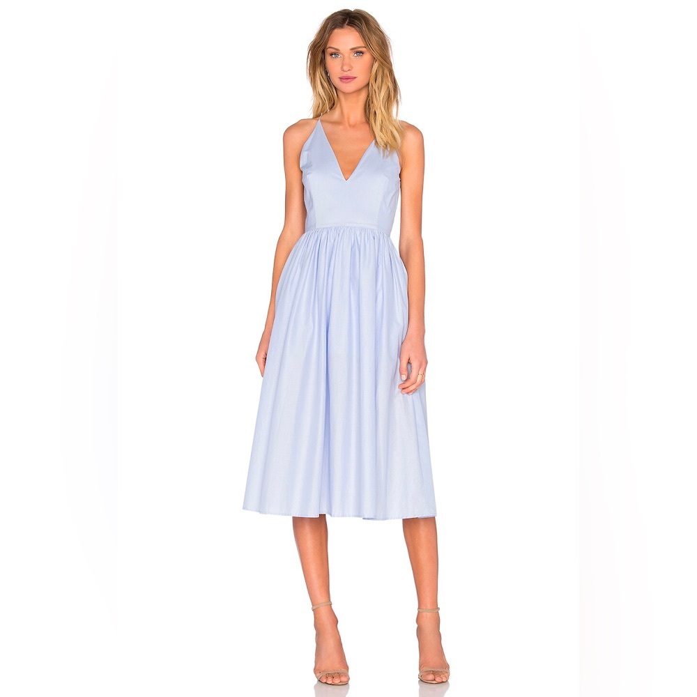 SAU Taylor Poplin Dress - Pale Blue, Size 0